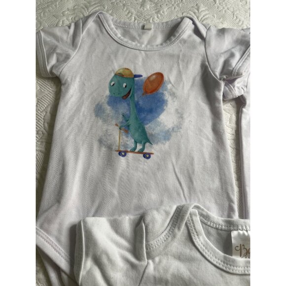 Baby Bodysuits 3-Pack 2 6-9 M 1 - 3-6 MCartoon Designs Soft Cotton Blend For I - Picture 2 of 4